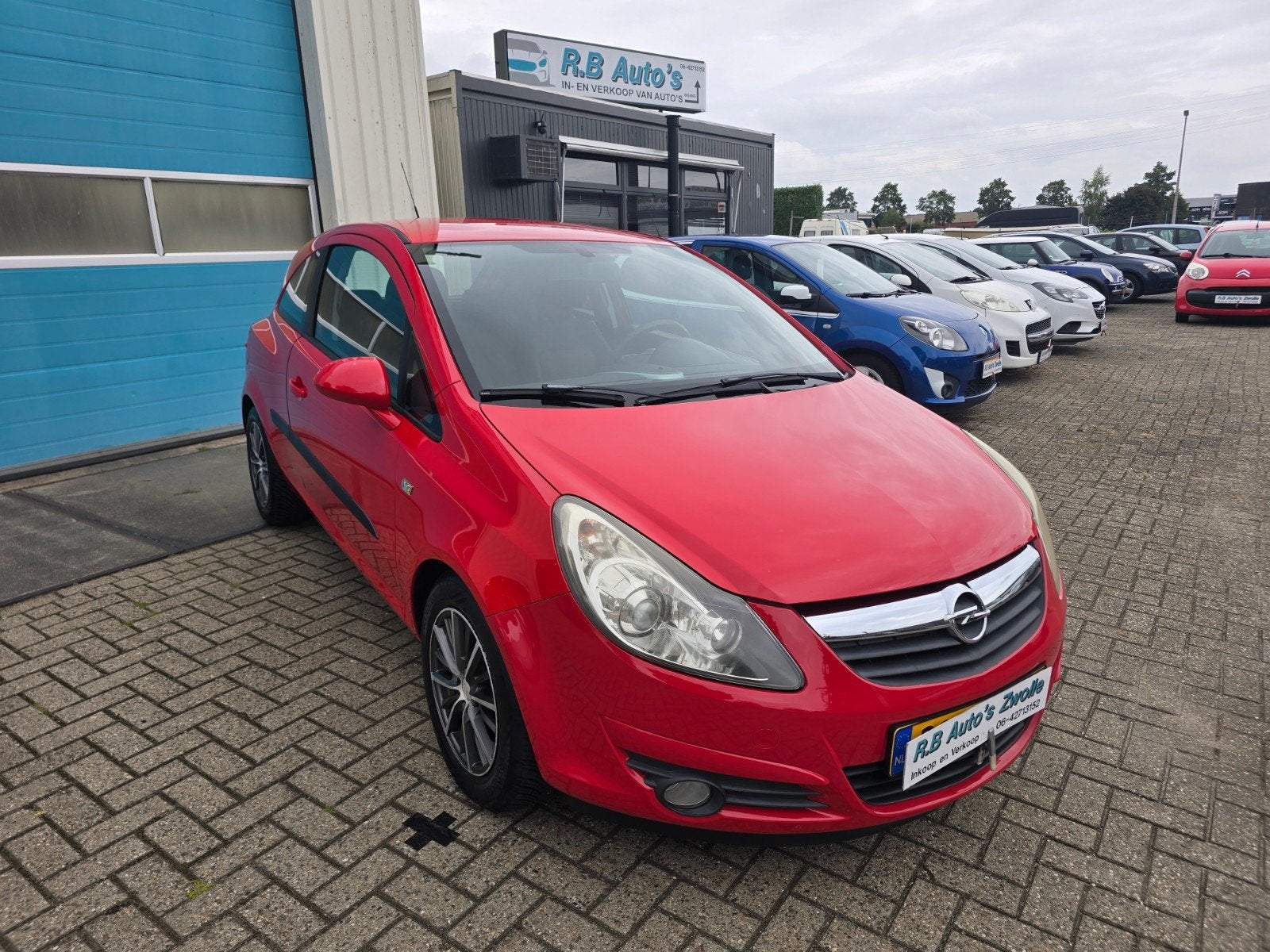 Opel Corsa 1.2 16V 3D 2009 Rood, Auto's, Voorwielaandrijving, 40 €/maand, 4 cilinders, 1229 cc