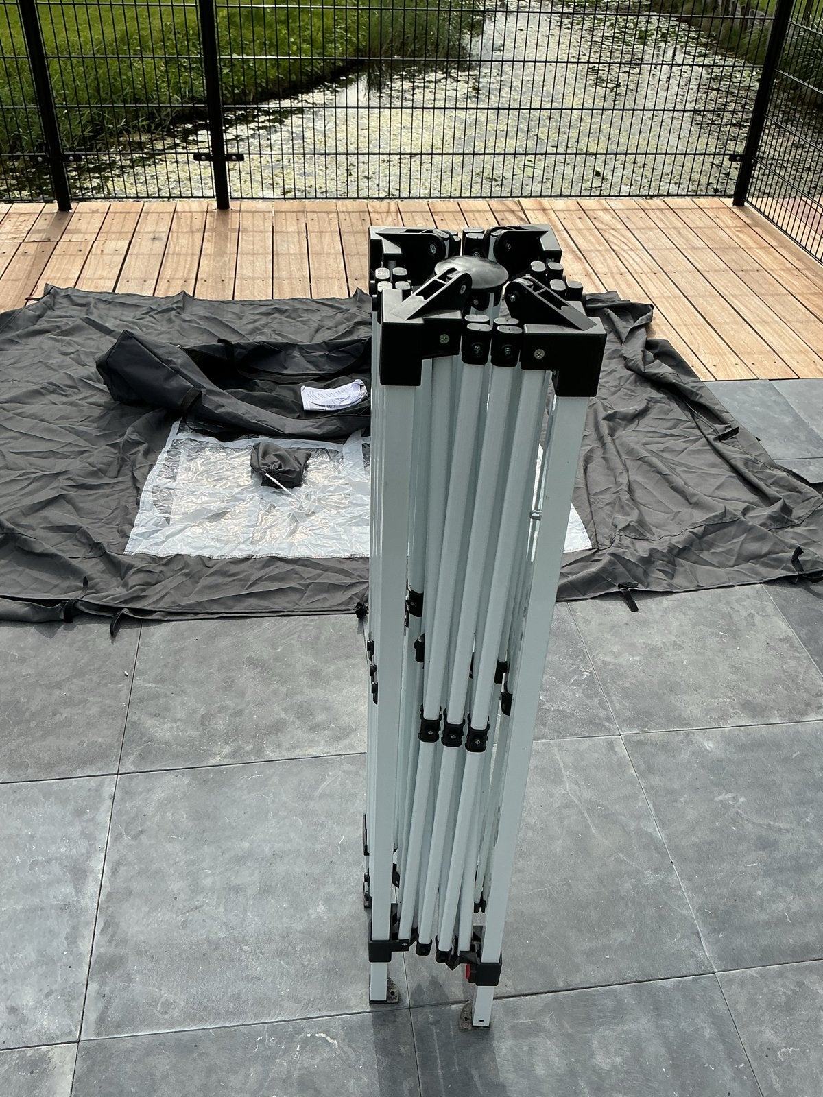 Pop up Partytent 3x3 met dak en twee zijkanten met doorkijk, Ophalen, Gebruikt, Partytent, Minder dan 4 meter