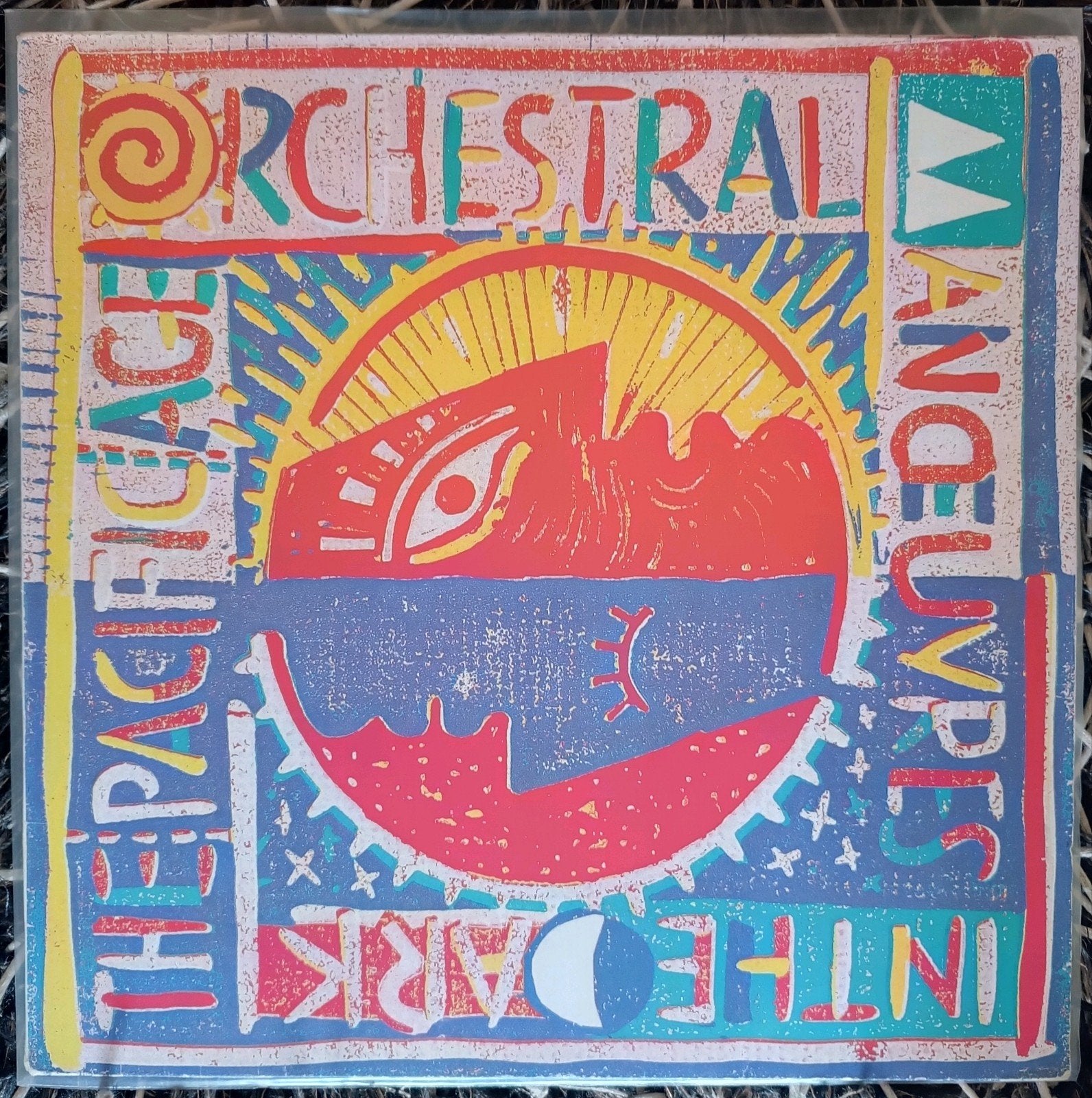 OMD - The Pacific Age LP (1986), LP, Gebruikt, Ophalen of Verzenden, Beschermende buitenhoes