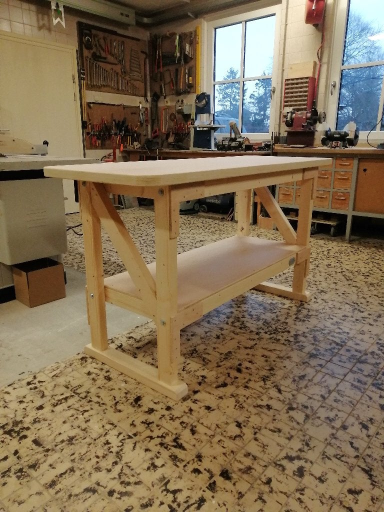 Werkbank - werktafel - inpaktafel - hobbytafel 160 x 60, Ophalen of Verzenden, Nieuw, 120 tot 170 cm, Bankschroef