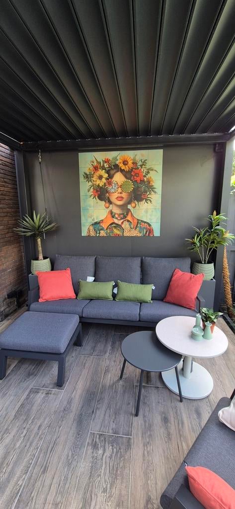 Royal seasons cannes set, Ophalen, 4 zitplaatsen, Bank, Aluminium