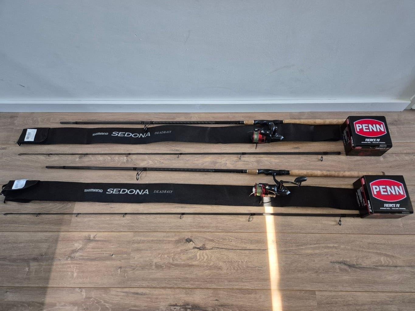 Shimano Sedona 270 XH doodaashengels set, Ophalen, Zo goed als nieuw, Complete set