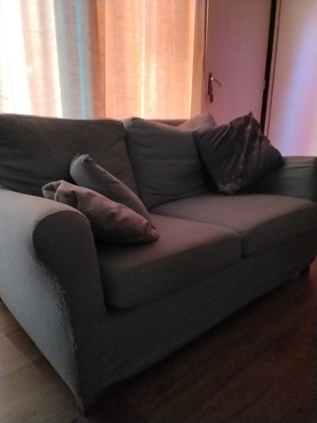 IKEA Angby 2-zits bank -Licht blauw, Ophalen, Gebruikt, 150 tot 200 cm, Tweepersoons