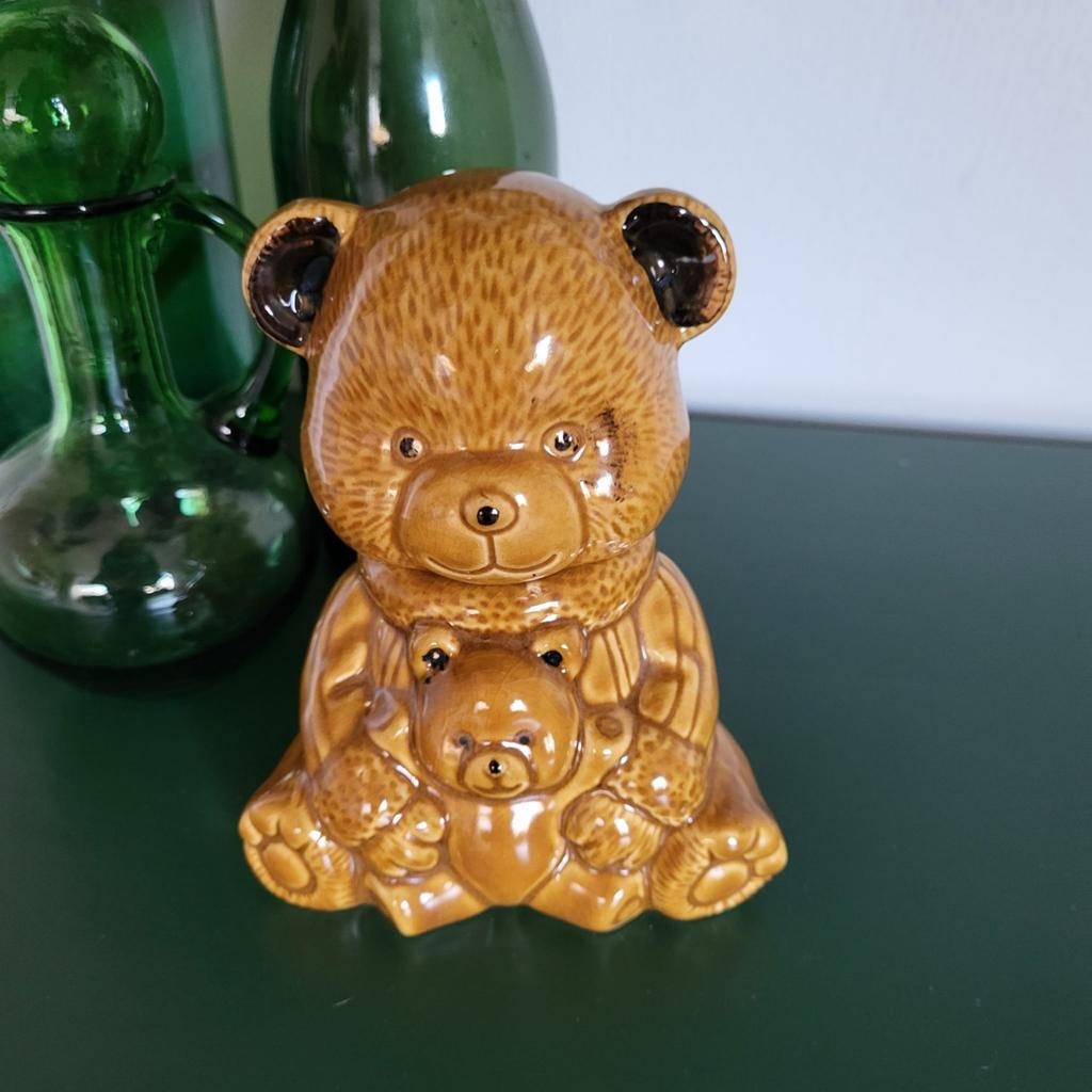 Honingpotje Beer 14 cm hoog, Antiek en Kunst, Antiek | Keramiek en Aardewerk, Ophalen of Verzenden
