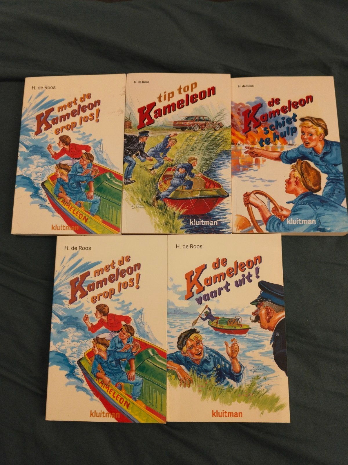 De Kameleon boeken - 5 delen van H. de Roos Gebrocheerd, Verzenden, Gelezen, H. de Roos, Fictie