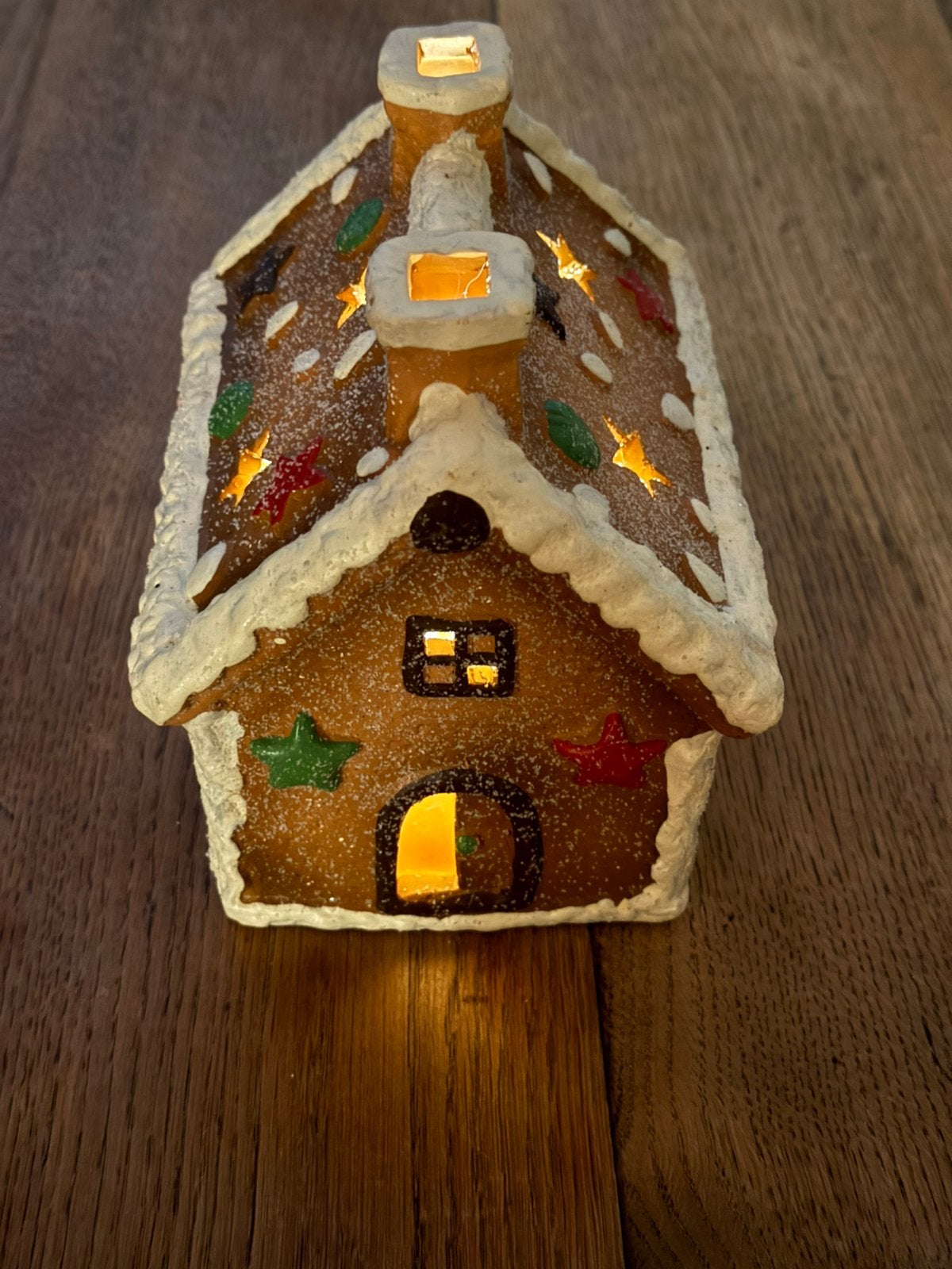 Decoratief peperkoekhuisje met verlichting, Ophalen of Verzenden