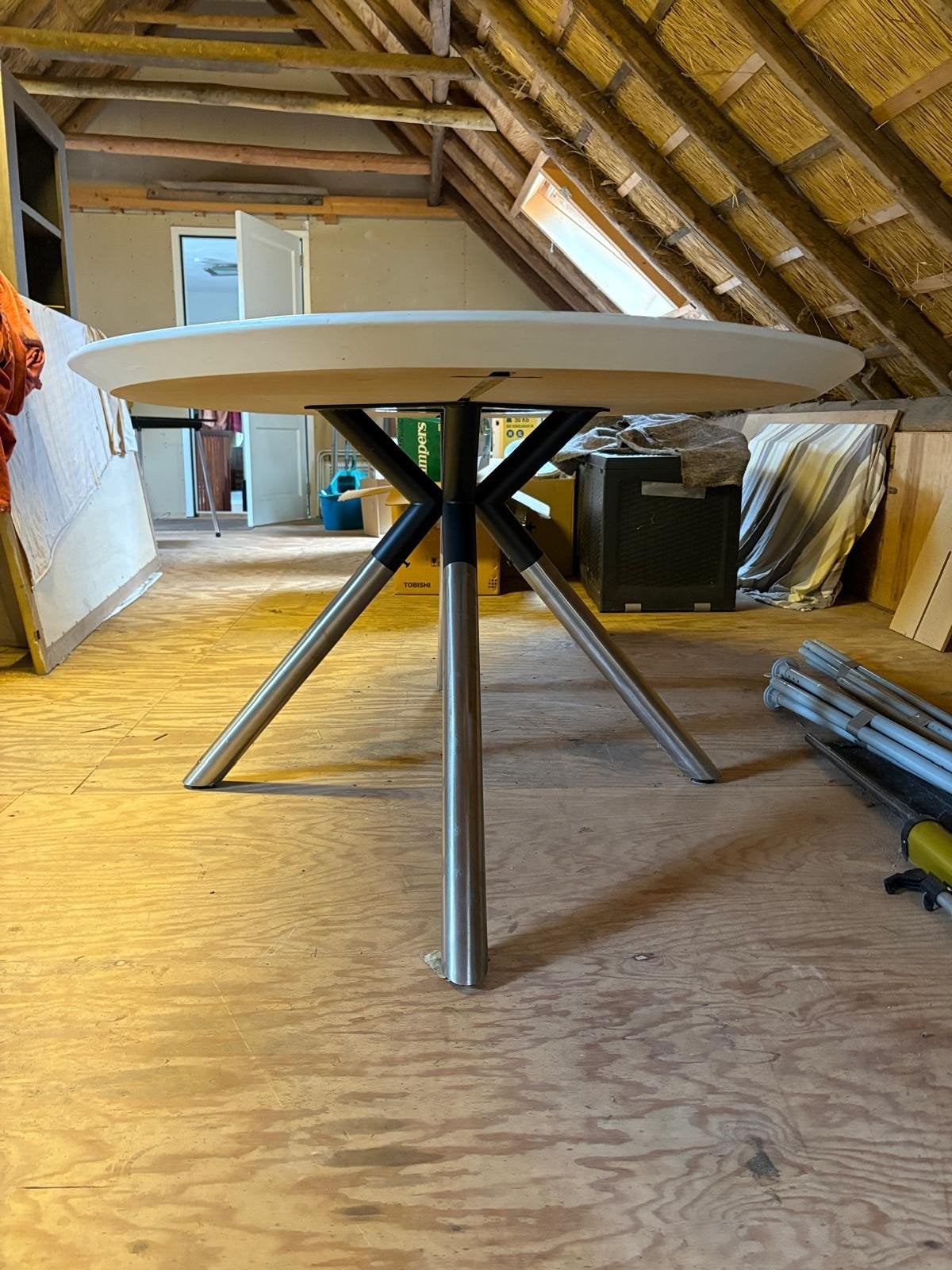 Ovale tafel, Huis en Inrichting, Ophalen, Gebruikt, 100 tot 150 cm, 200 cm of meer
