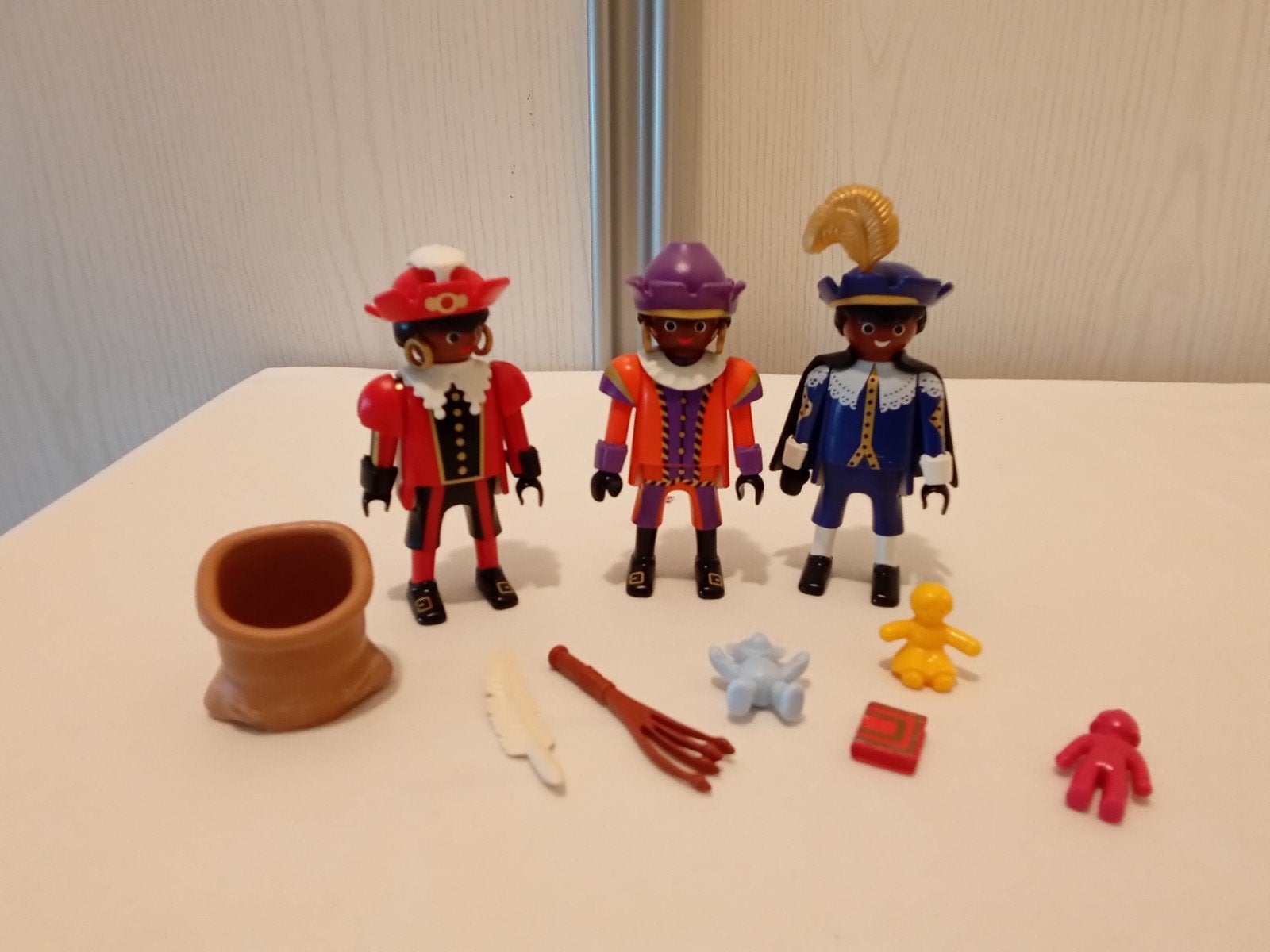 Playmobil 5040 drie pieten compleet, Complete set, Ophalen of Verzenden, Zo goed als nieuw, Figuren
