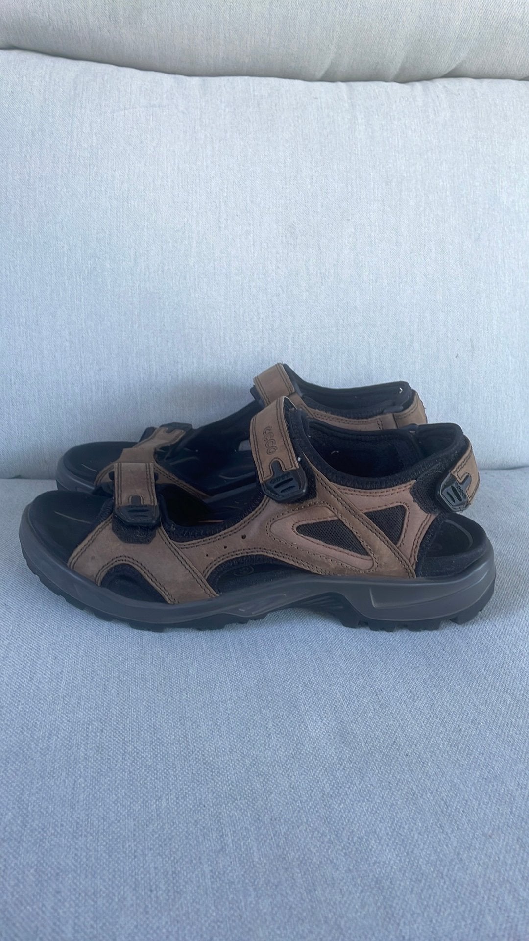 Ecco sandalen 45, Ophalen of Verzenden, Gedragen, Bruin, Sandalen