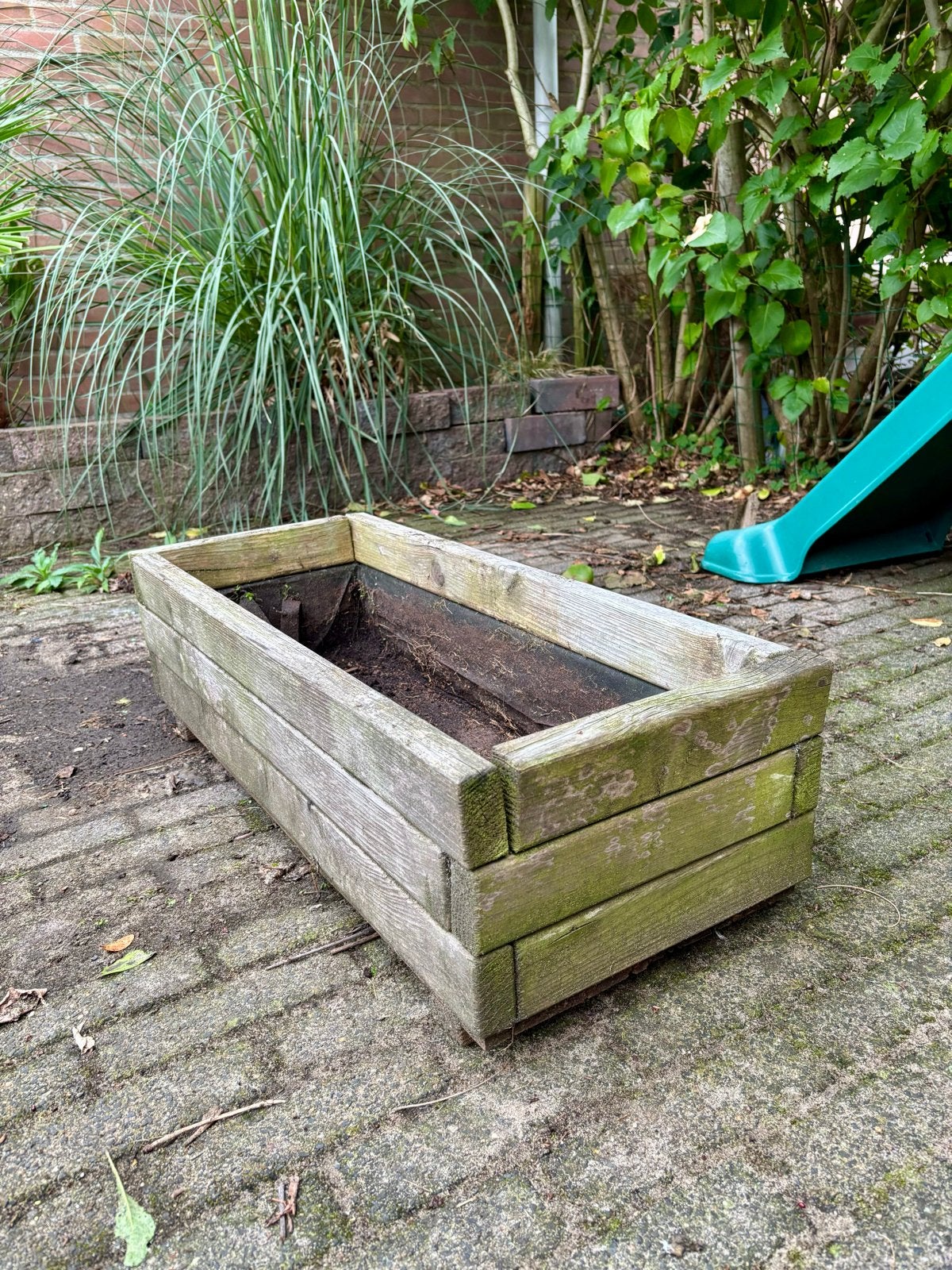 Houten plantenbak voor tuin of balkon, Ophalen, Gebruikt, Minder dan 30 cm, Balkon