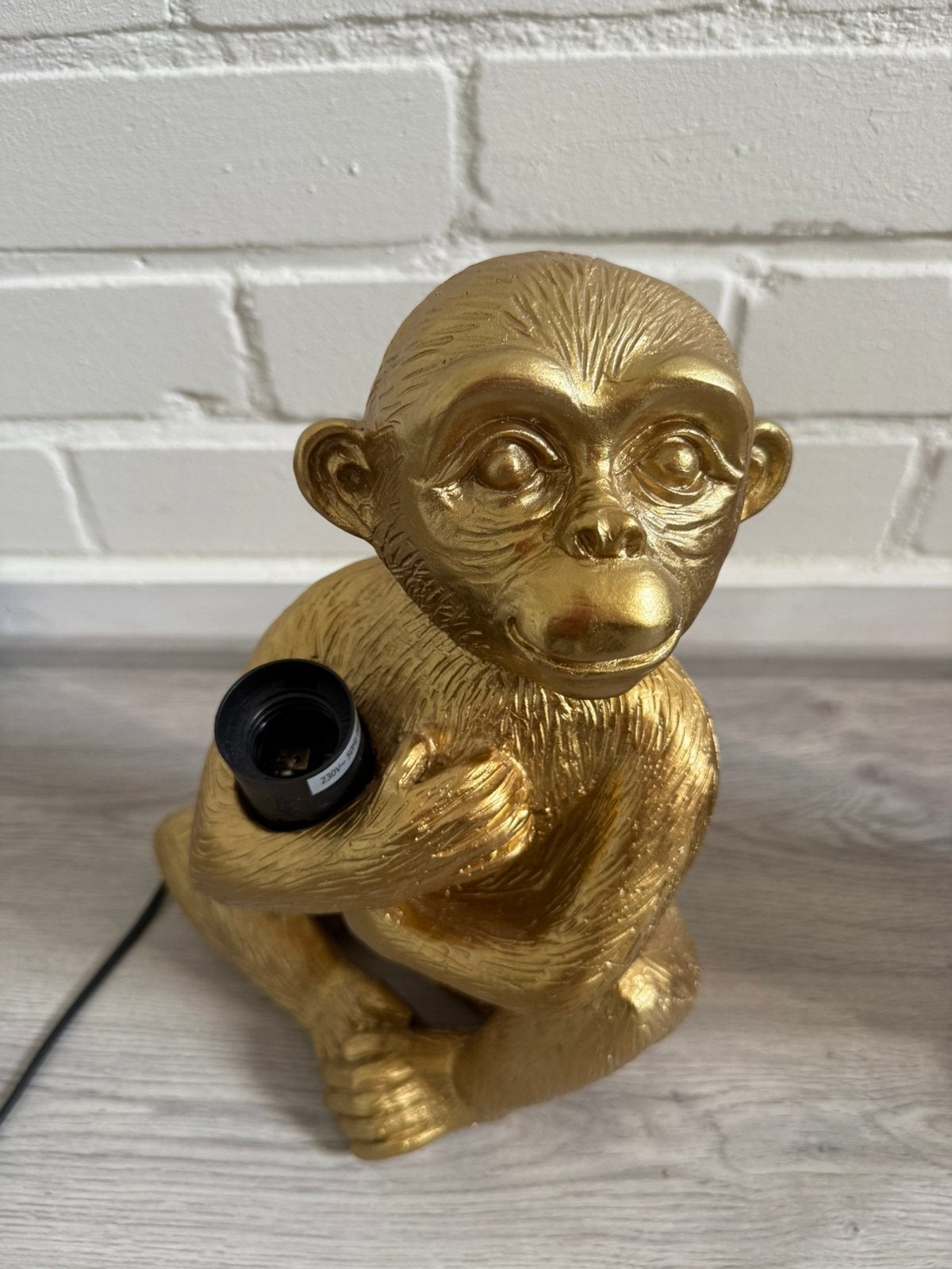 Gouden apenlamp, Zwart, Ophalen, Zo goed als nieuw