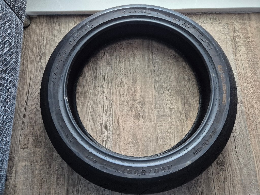 Maxxis Goldspeed SM SEMI SLICK 120/80R17, Motoren, Ophalen of Verzenden, Gebruikt