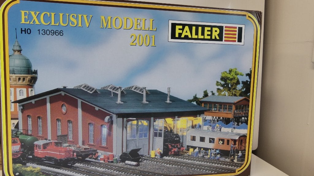 Bouwdoos H0: Faller wagenwerkplaats ovp 130966 Exclusiv 2001, Hobby en Vrije tijd, Modeltreinen | H0, Overige merken, Overige typen