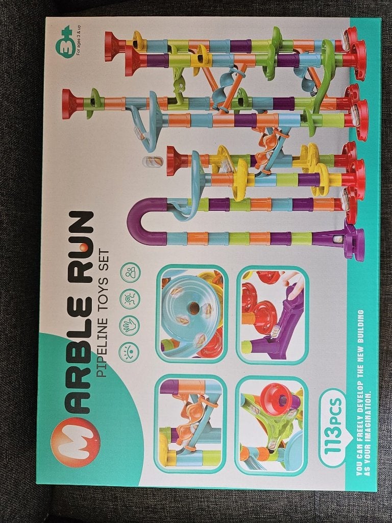 Nieuwe knikkerbaan met knikkers 113 Delig, Kinderen en Baby's, Speelgoed | Educatief en Creatief, Ophalen of Verzenden, Nieuw