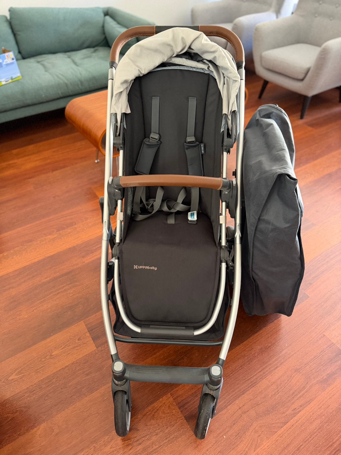 Uppababy Cruz V2 Stroller+bassinet+rain cover+foot muff, Ophalen, Gebruikt, Kinderwagen, Overige merken
