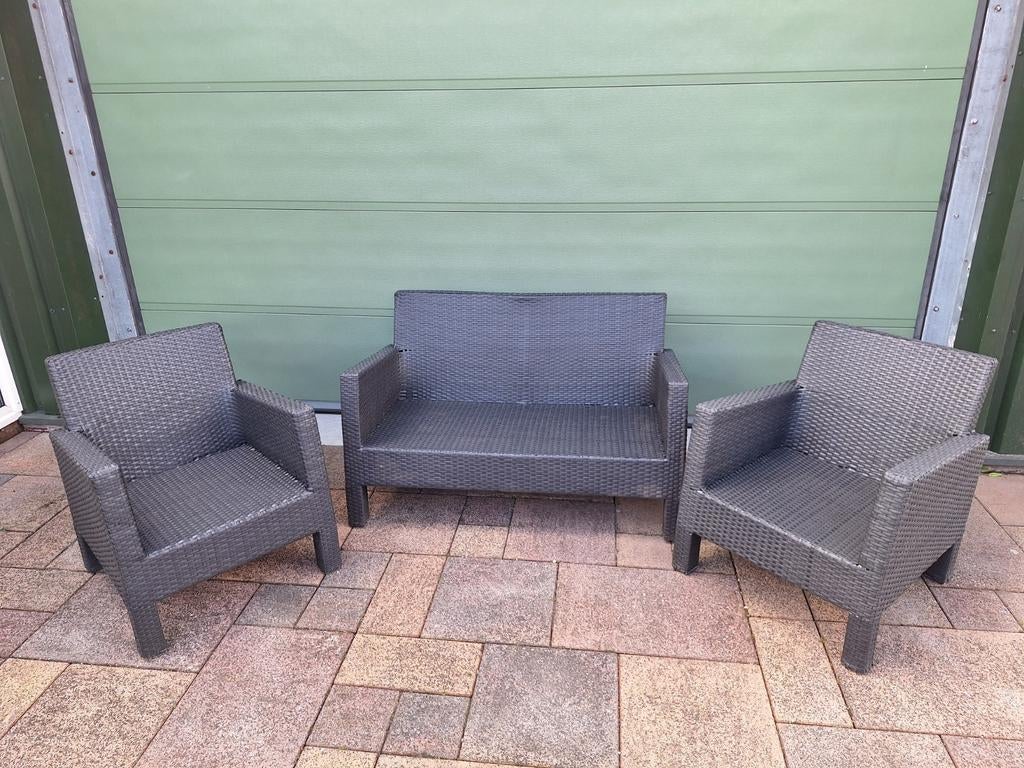 Loungeset loungebank tuinset rotan, Ophalen, Bank
