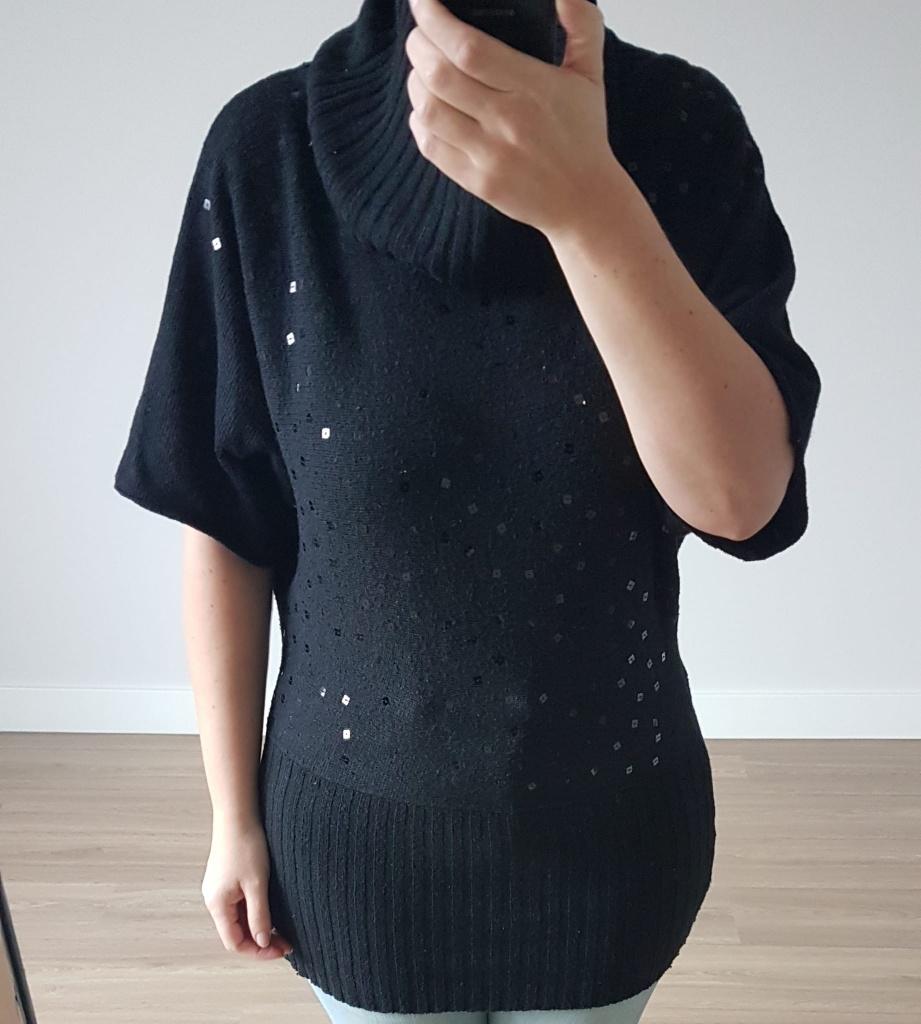 Trui Zwart Glitters M, Verzenden, Nieuw, Maat 38/40 (M), Zwart