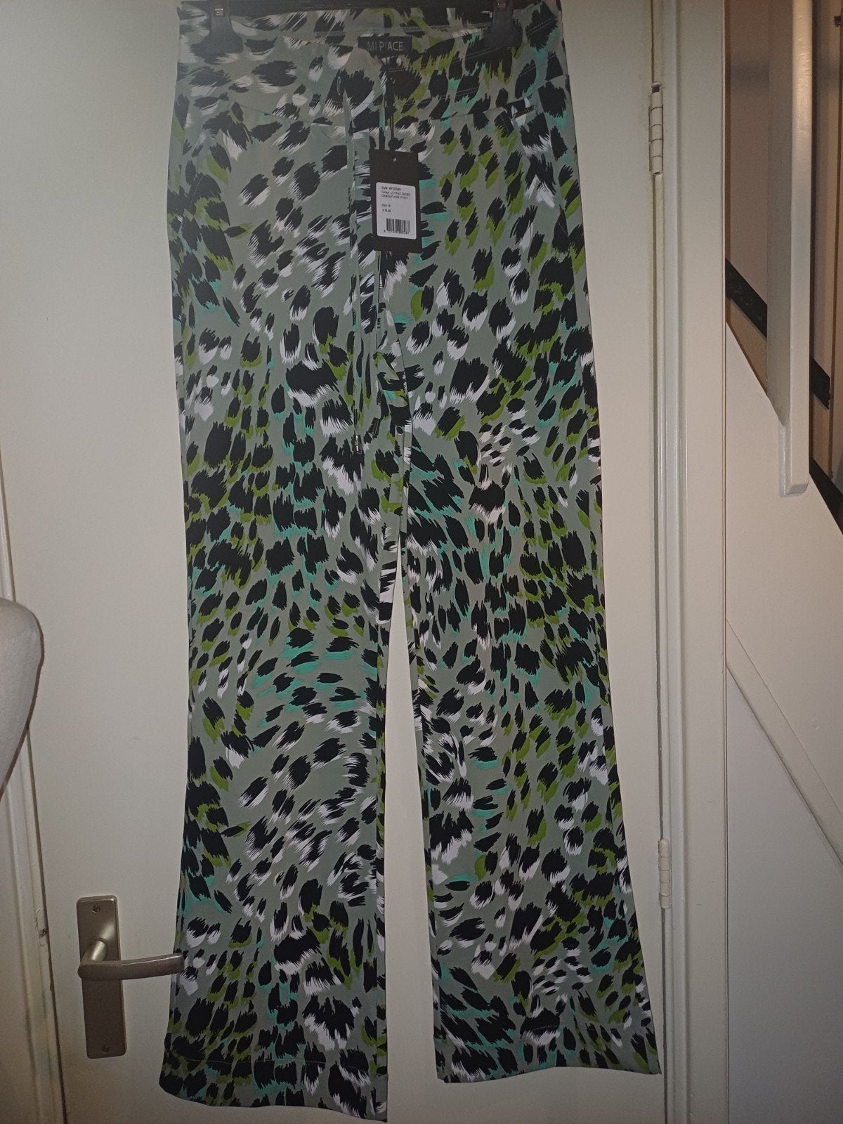 Mi piace travelbroek straight leg Lillypad camouflage print, Mp, Mp, Meerkleurig, Maat 46/48 (XL) of groter