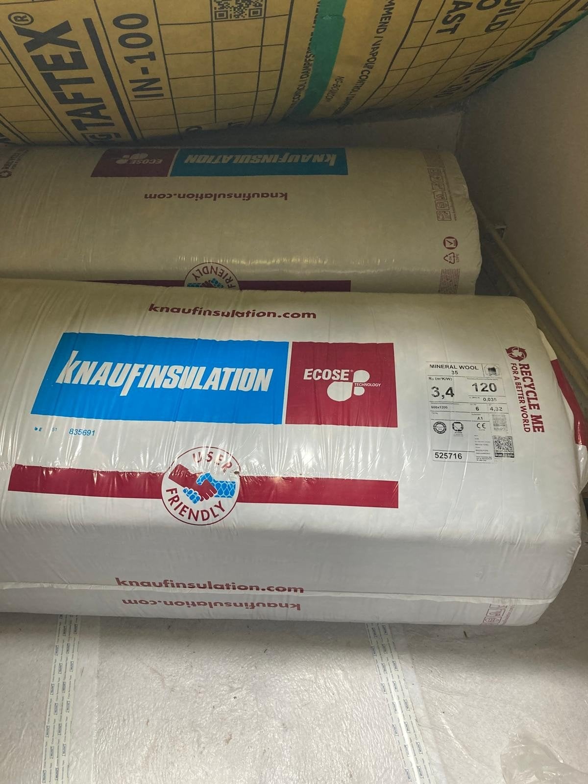 Knauf Isolatie Minerale Wol - Nieuw, Ophalen, Dakisolatie, Nieuw, Steenwol