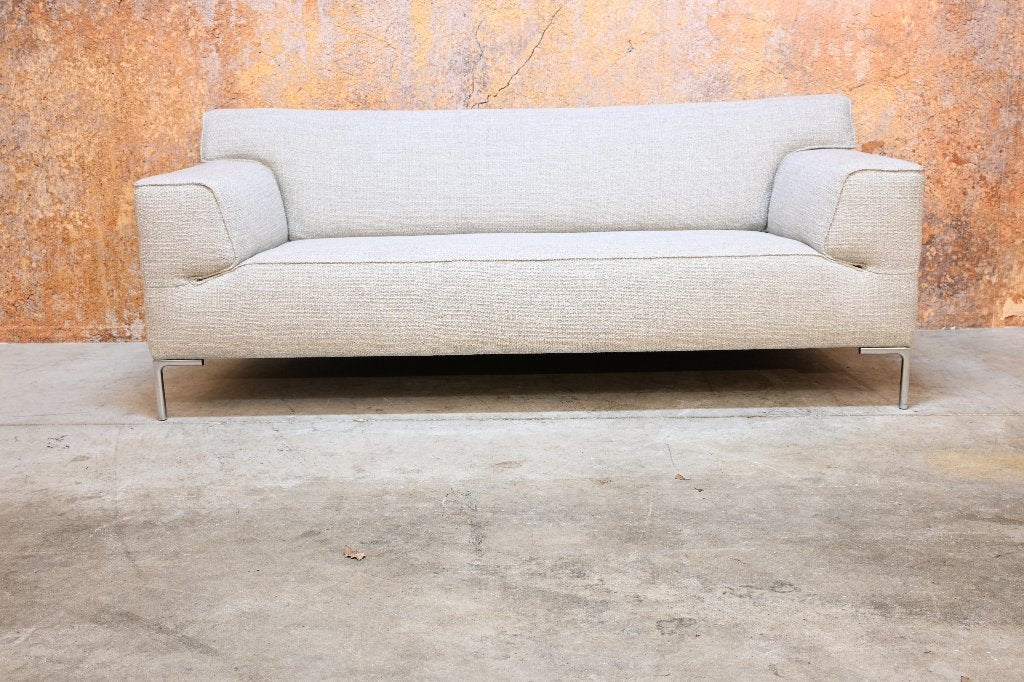 NIEUWbeklede Design on Stock Bloq 2,5 zitsbank De Ploeg stof, Design on Stock, 75 tot 100 cm, Ophalen of Verzenden, Rechte bank