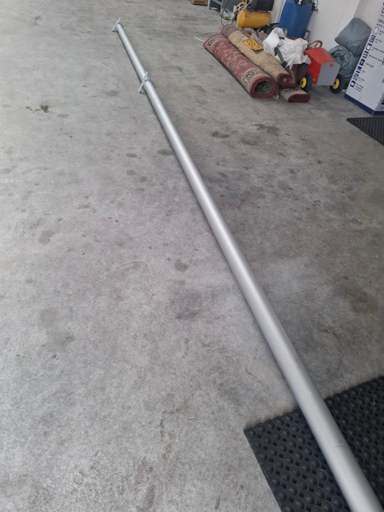 Lichtmast aluminium 6 meter hoog, Ophalen