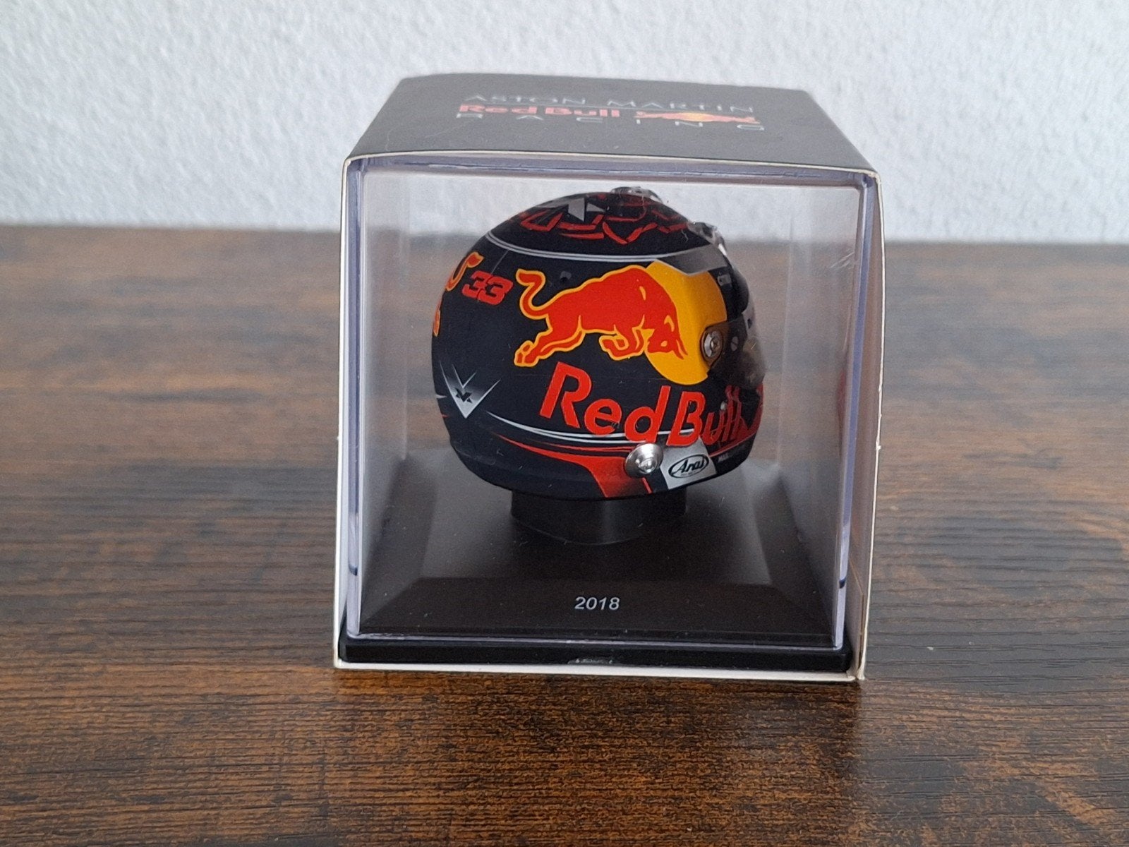 Max verstappen Season 2018 helm 1:5 € 50, Ophalen, Zo goed als nieuw, Formule 1
