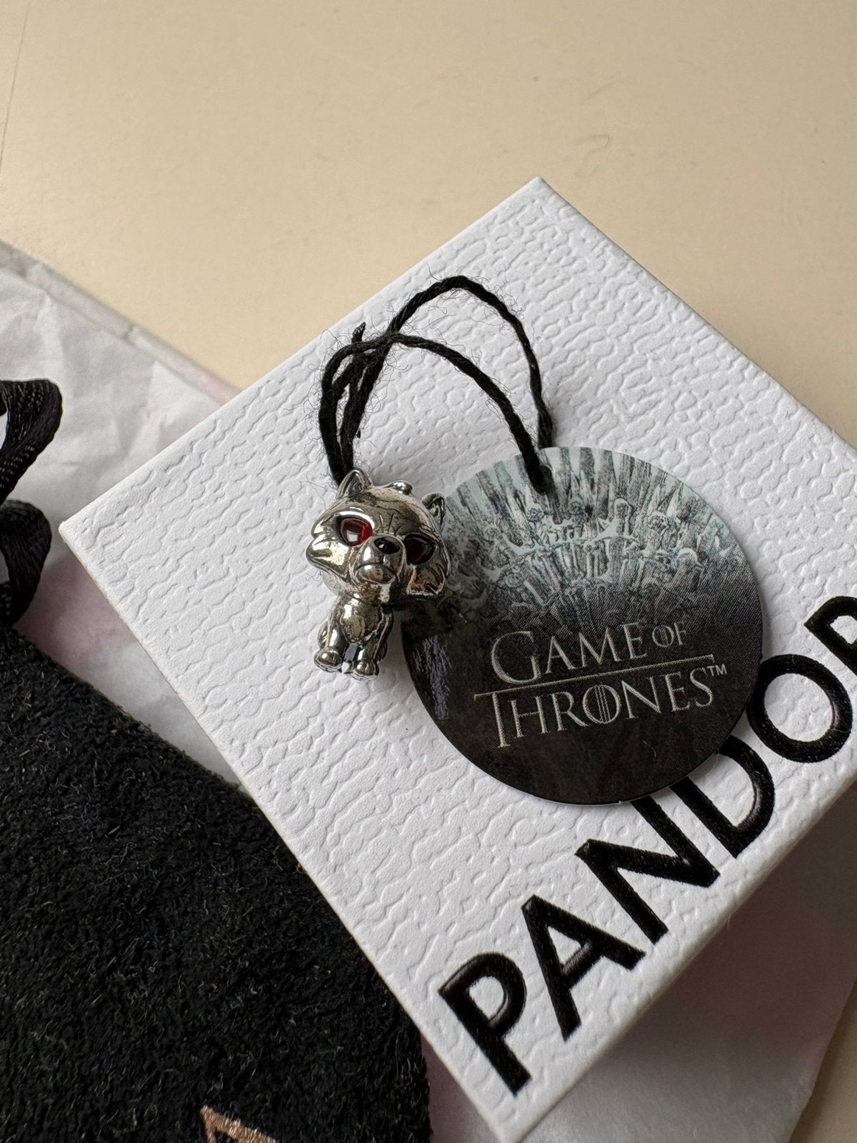 Pandora Game of thrones Direwolf kraal, Pandora, Nieuw, Ophalen of Verzenden, 1 bedel