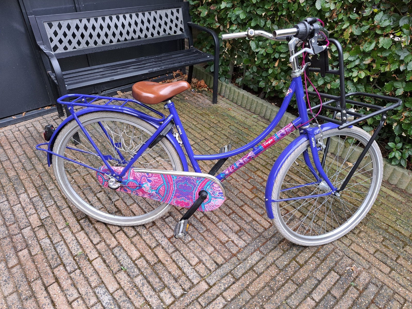 26 inch meisjesfiets fiets met versnelling en met bagagerek, Fietsen en Brommers, Fietsen | Meisjes, Ophalen, Gebruikt, 26 inch of meer