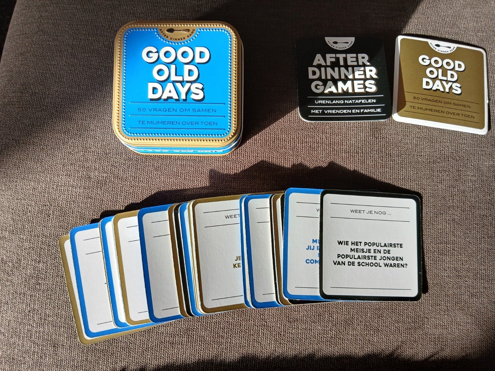 Good old days after dinner game, Ophalen of Verzenden, Zo goed als nieuw