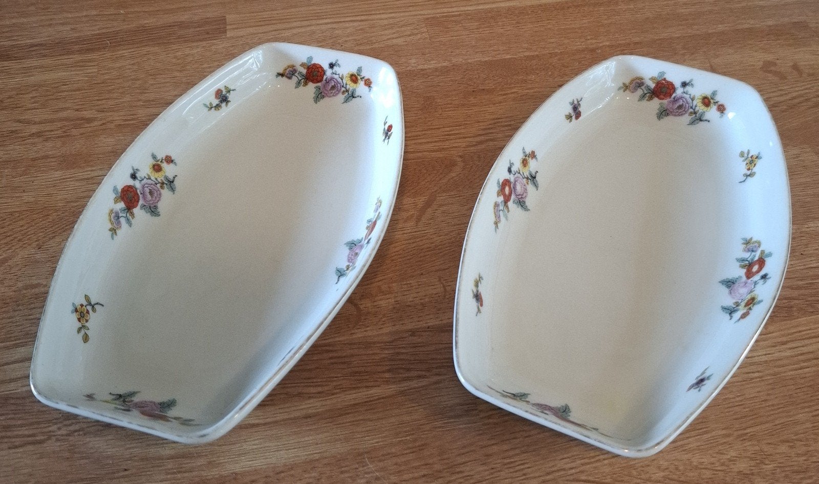Bohemia Porzellan schaaltjes met bloemmotief, Ophalen of Verzenden