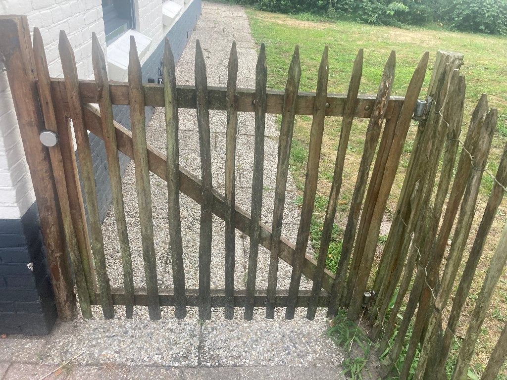 Schapenhek + looppoort, Ophalen, Met poort, Zo goed als nieuw, Tuinhek