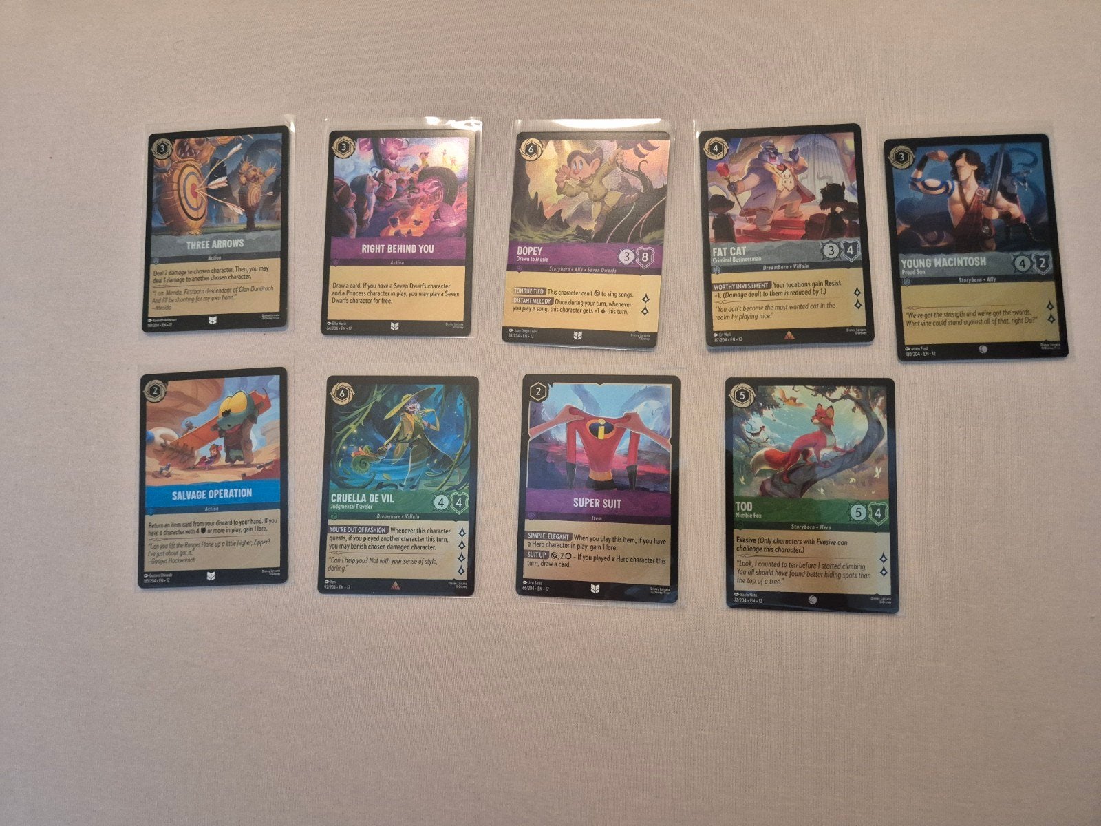 Disney Lorcana Wilds Unknown foils, Ophalen of Verzenden, Zo goed als nieuw