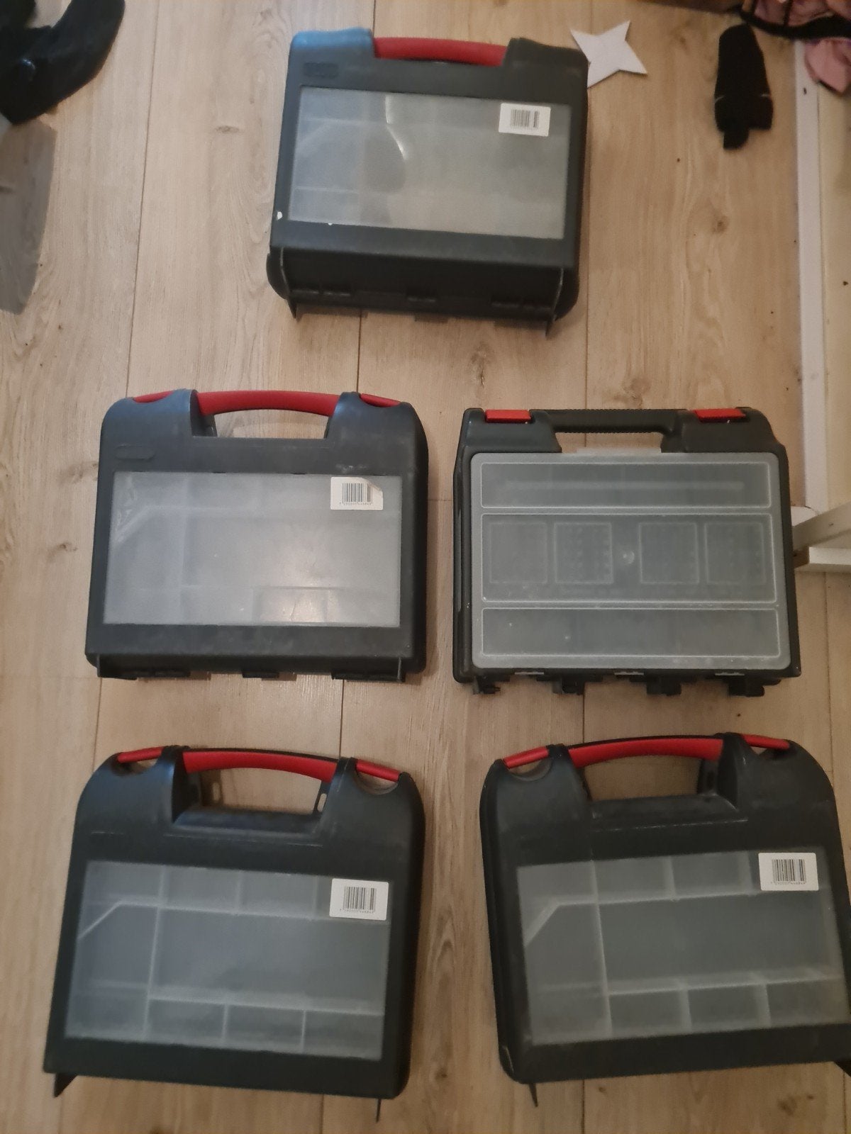5 gereedschapskisten, Ophalen of Verzenden, Gebruikt
