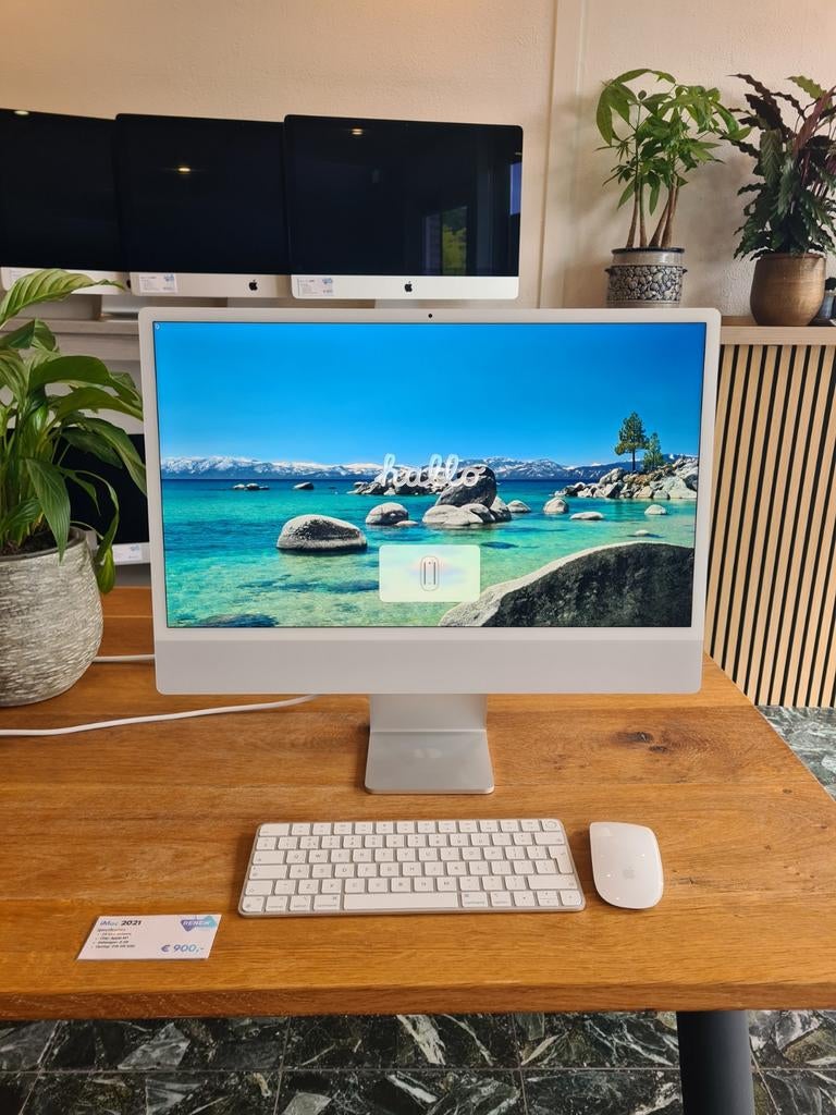 iMac 24" M1 8GB 2021 Wit, Ophalen of Verzenden, Zo goed als nieuw