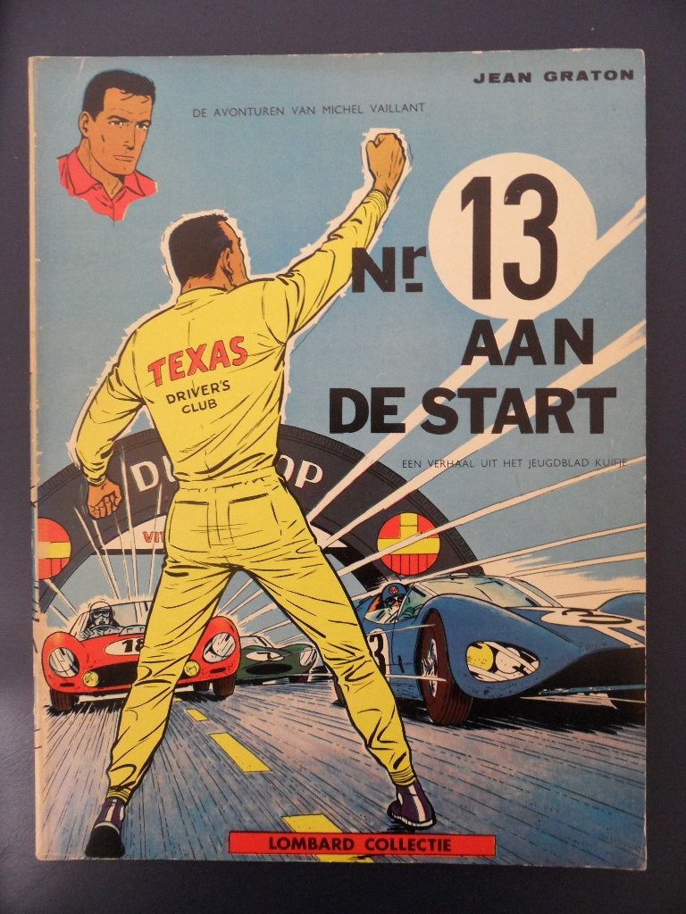 Michel Vaillant. Nr 13 aan de start. 1967., Eén stripboek, Ophalen of Verzenden, Gelezen