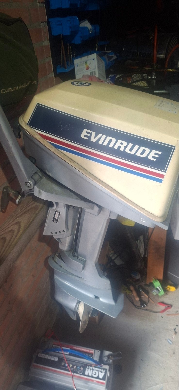 Evinrude 4.5 PK (gashendel defect), Watersport en Boten, Ophalen, Gebruikt, Motor en Techniek, Motorboot