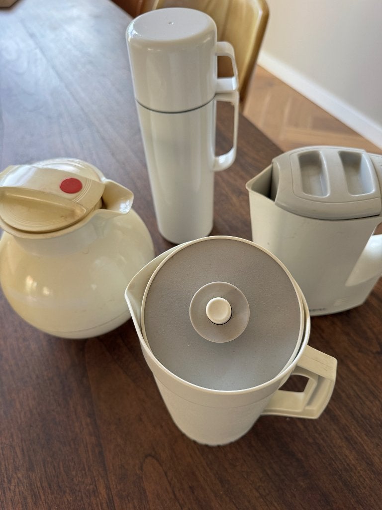 Thermoskan, sapkan, waterkoker, Tupperware, Ophalen, Gebruikt