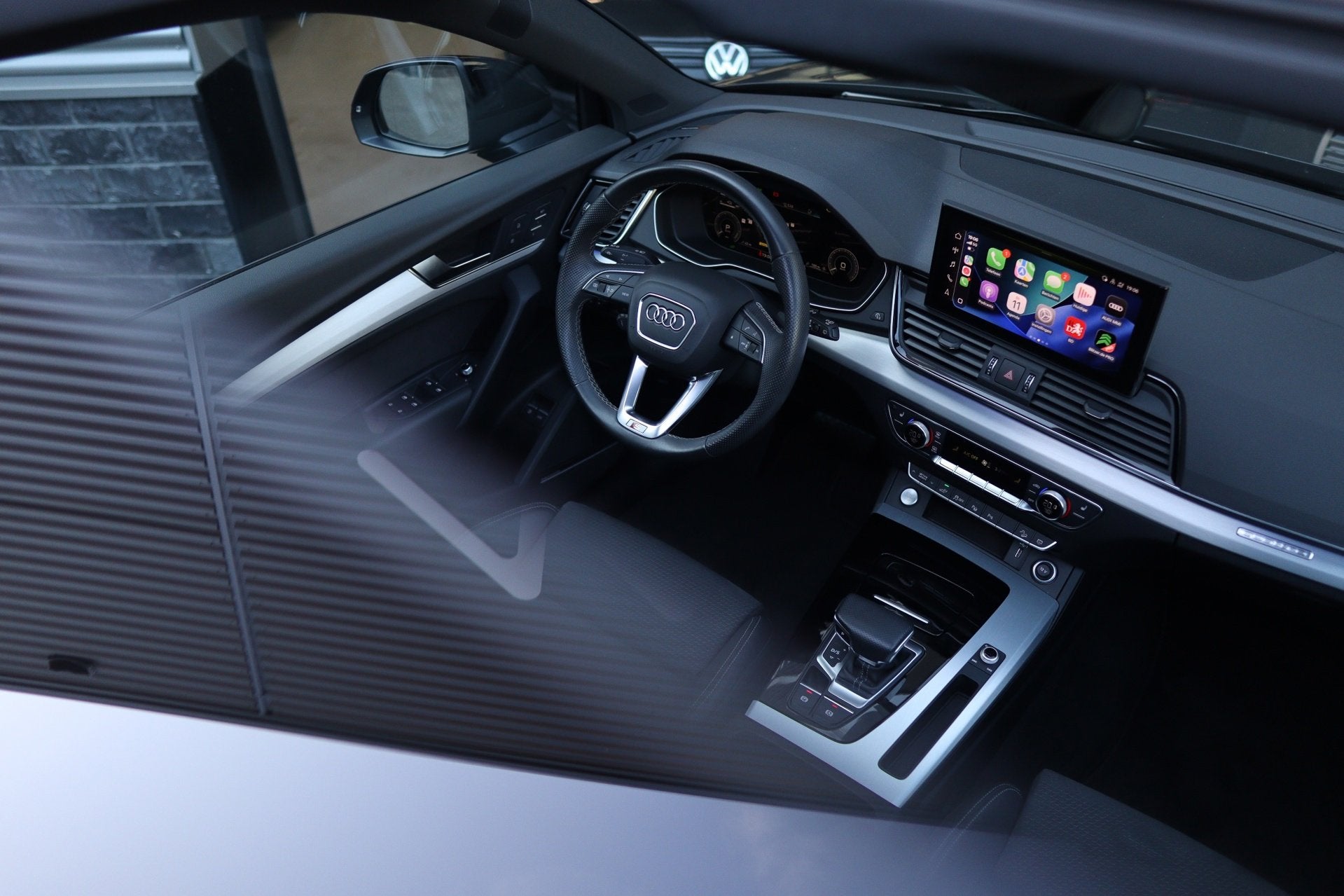 Audi Q5 55 TFSI e S-Line| 367 pk| Pano| Matrix| Memory| Mass, Auto's, Audi, Automaat, Gebruikt, Zwart, 4 cilinders