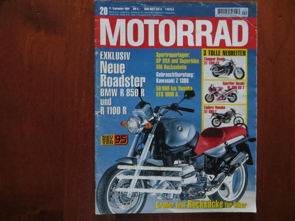 Motorrad 20 1994 BMW R 850 R, R 1100 R, Honda VT 1100 C2, Ophalen of Verzenden, Zo goed als nieuw, Motoren