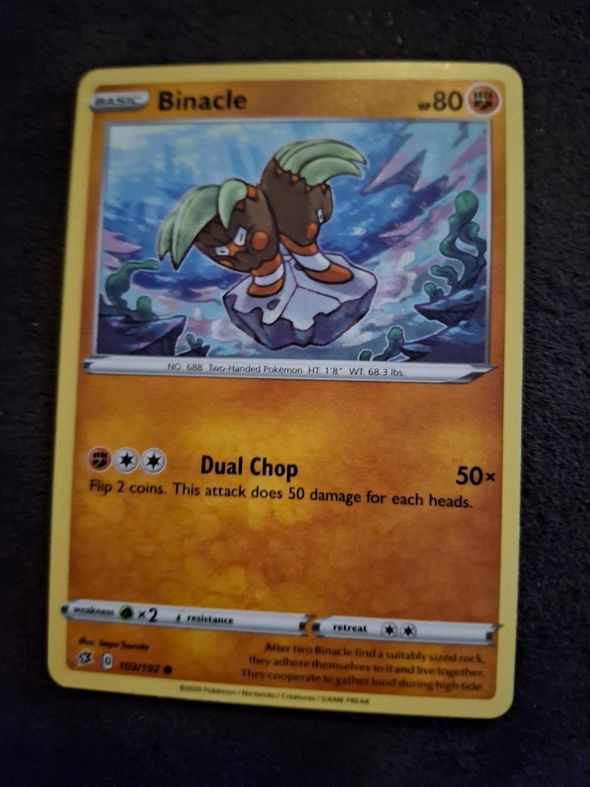 Binacle Pokémon Kaart - Zo goed als nieuw, Ophalen of Verzenden, Zo goed als nieuw, Losse kaart