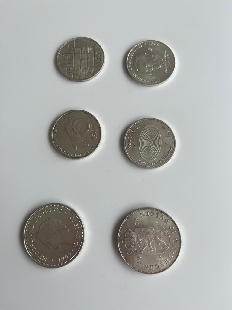 6 10 gulden munten, Ophalen of Verzenden, Koningin Beatrix, 10 gulden