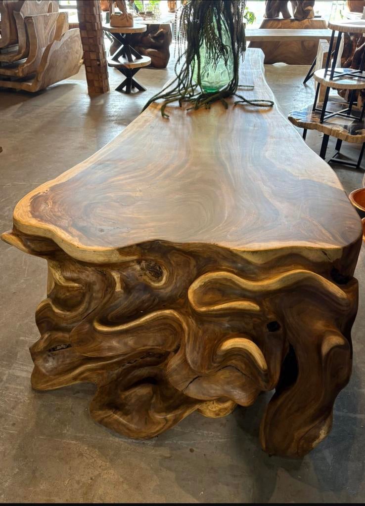 GROTE VOORRAAD BOOG SUAR TAFEL TAFELS SCHERP GEPRIJSD !, Verzenden, Eiken, Plank, 50 mm of meer