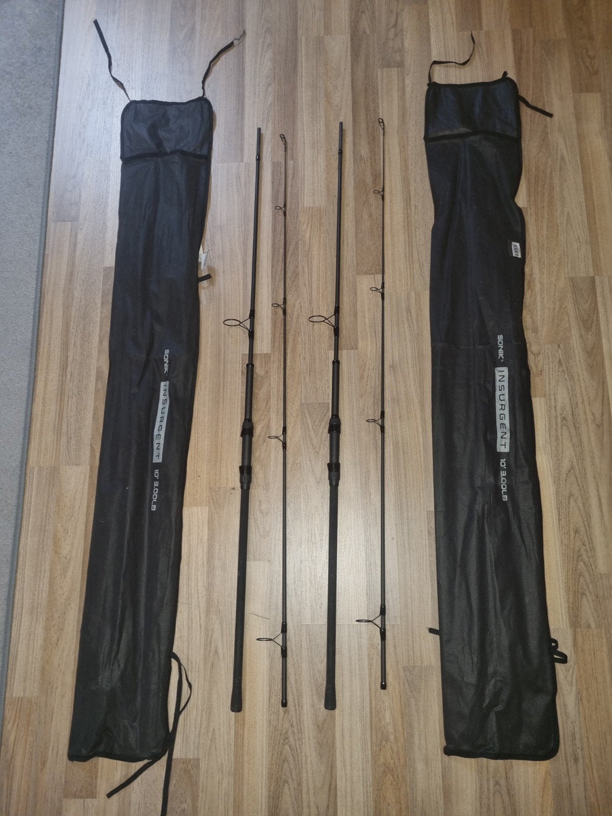 sonik insurgent 10ft 3lb karperhengels, Ophalen of Verzenden, Zo goed als nieuw, Werphengel