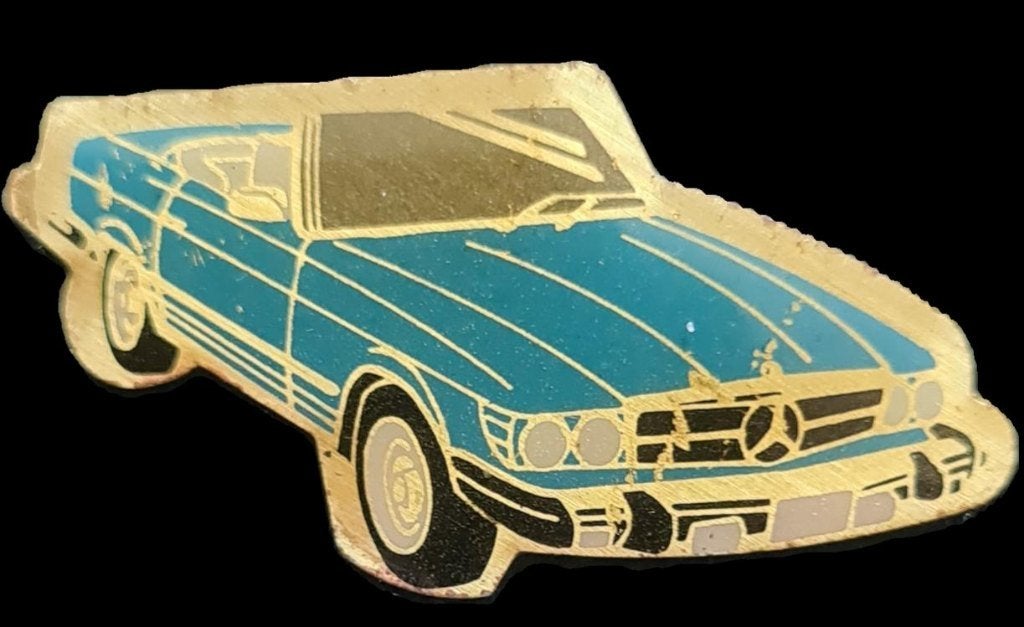Mercedes-Benz type 450 SL pin- l.blauw epoxy, Verzenden, Nieuw, Transport, Speldje of Pin