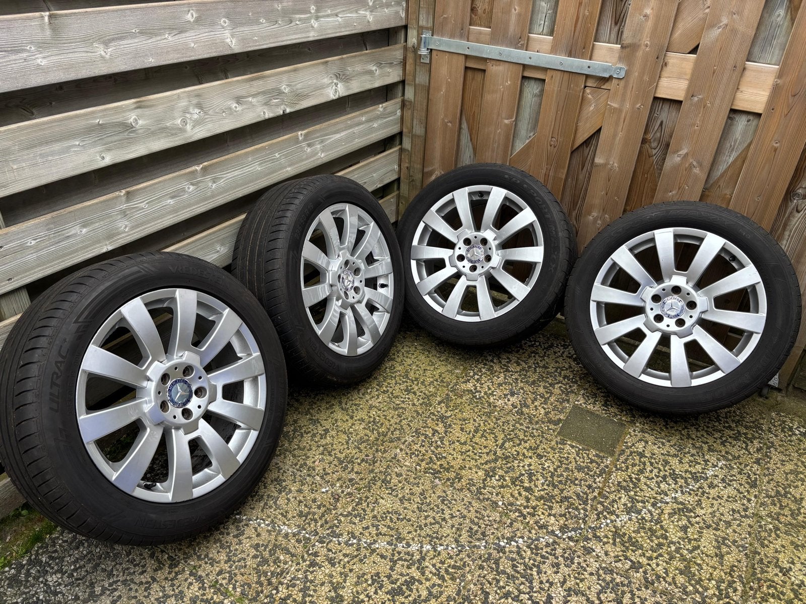 Mercedes-Benz 19 inch velgen GLK 5x112 Vredestein, Auto-onderdelen, Banden en Velgen, Gebruikt, Banden en Velgen, 235 mm, Personenwagen