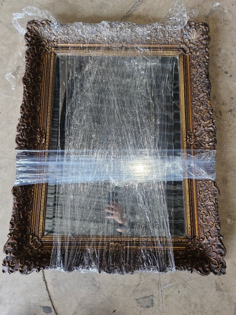 Antiek spiegel 90×70cm, Antiek en Kunst, Antiek | Spiegels, Ophalen of Verzenden, Overige vormen