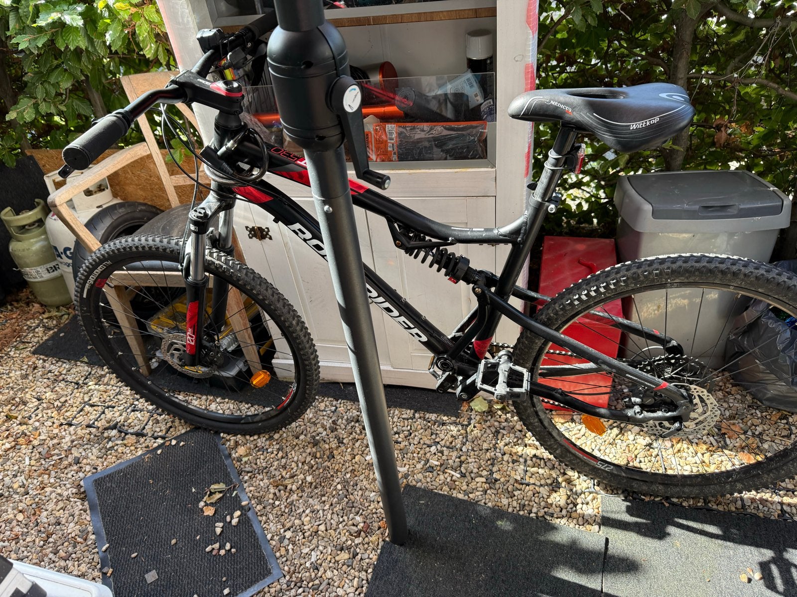 Rockrider 530ST MTB 27.5” Full Suspension – XL, Gebruikt, 57 cm of meer, Schijfrem, Ophalen