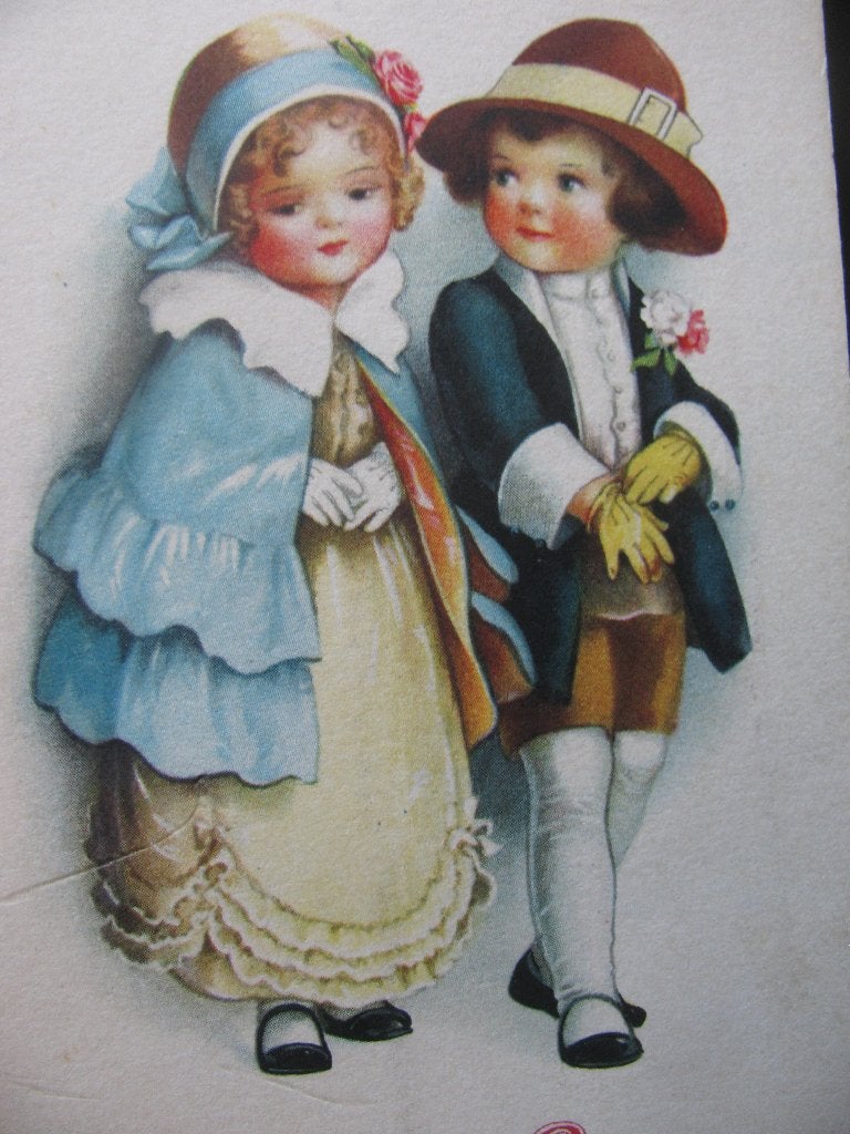 Antieke Kaart / Clapsaddle - Kinderen in Deftige Kleding, Verzenden, Voor 1920, Ongelopen, Feest(dag)