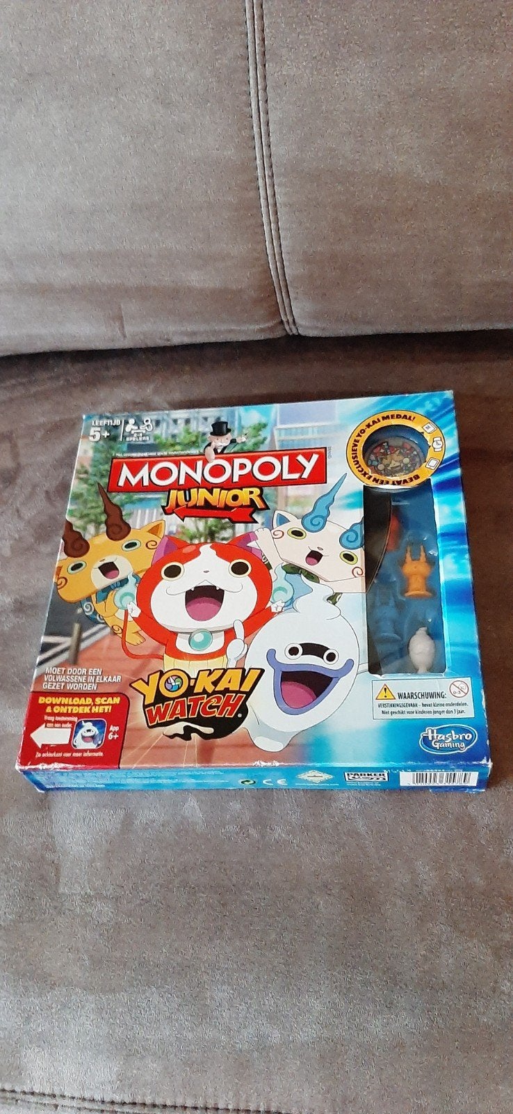Monopoly Junior Yo-Kai Watch - Mist 1 rood rondje, Drie of vier spelers, Ophalen of Verzenden, Gebruikt