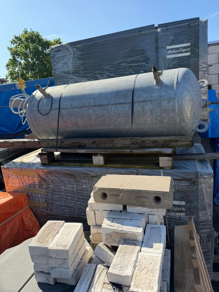 Buffertank staand 500 liter, Doe-het-zelf en Verbouw, Compressors, 100 liter of meer, Ophalen, Zo goed als nieuw, 800 liter/min of meer
